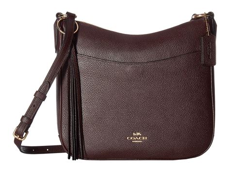 chaise pebbled leather crossbody bag.